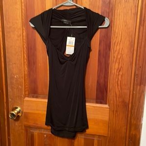 BCBGMAXAZRIA Rayon Cutout Top - Size S new with tags